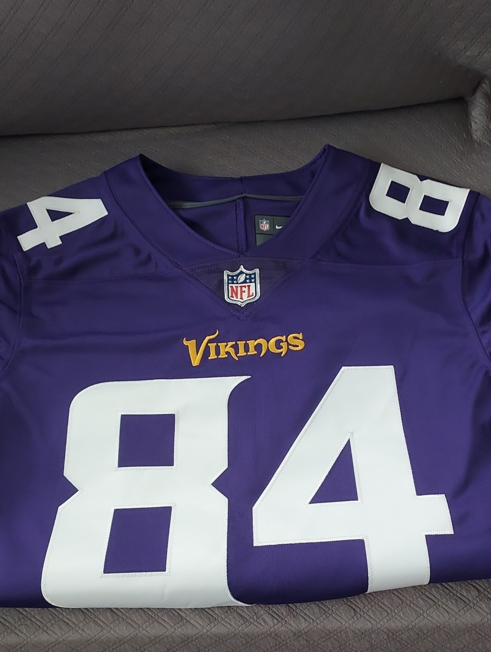 Nike Purple Vikings #84 Randy Moss Football Jersey